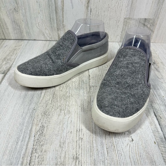 Vince Gray Suede and Wool Slip-On Sneakers  #700 - Picture 2 of 12